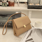 Soft leather retro shoulder bag, fashionable versatile crossbody bag with flaps, temperament underarm bag - SJB-DIAMOND ELITES