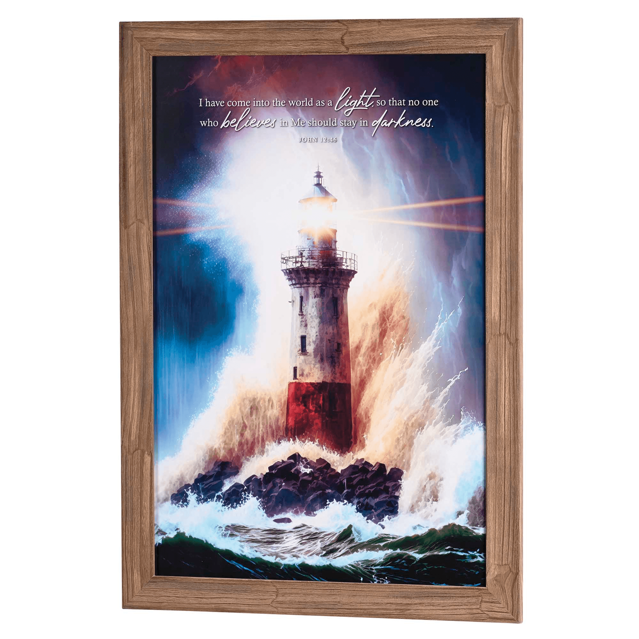 Stormy Lighthouse Framed Wall Art Lootquake LLC