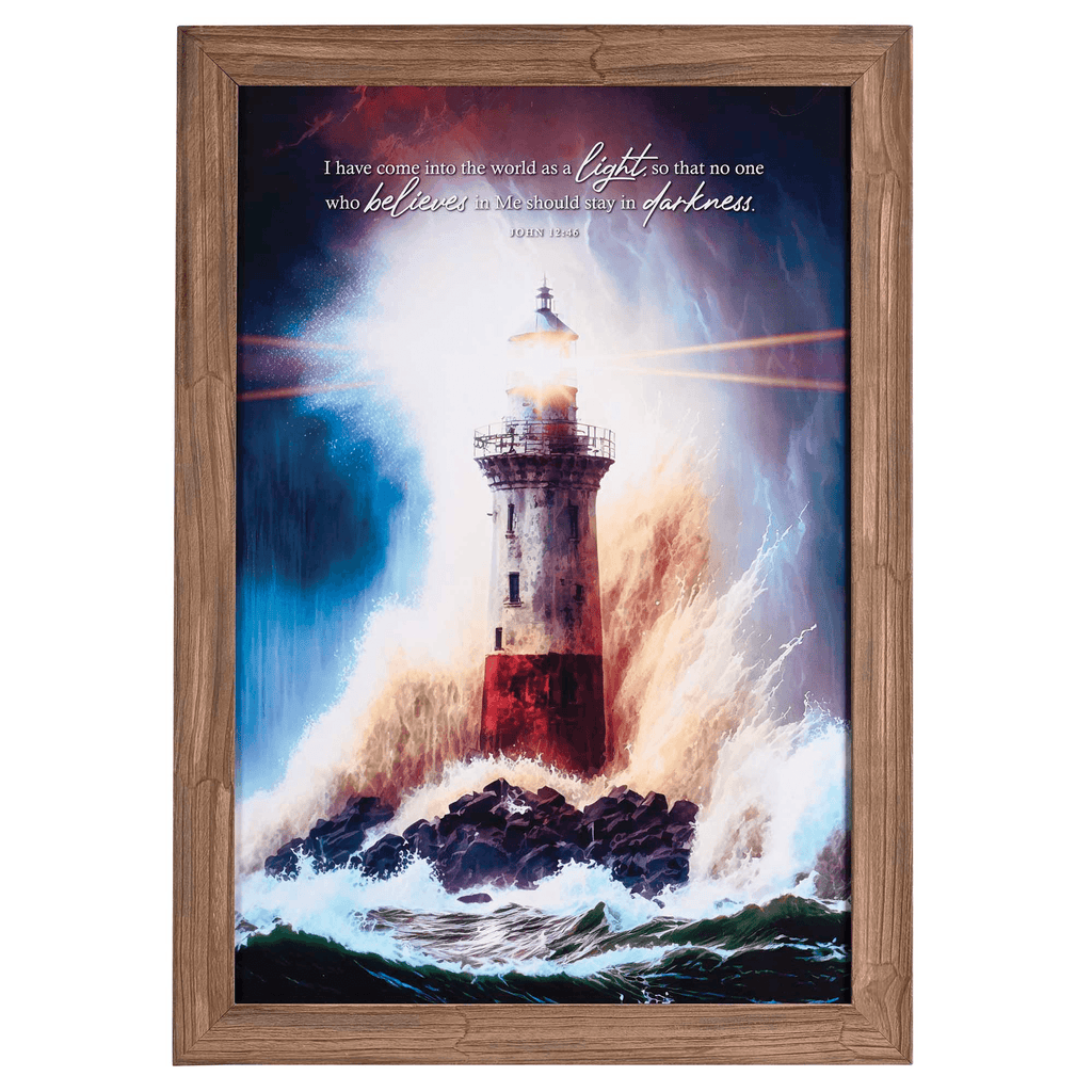 Stormy Lighthouse Framed Wall Art Lootquake LLC