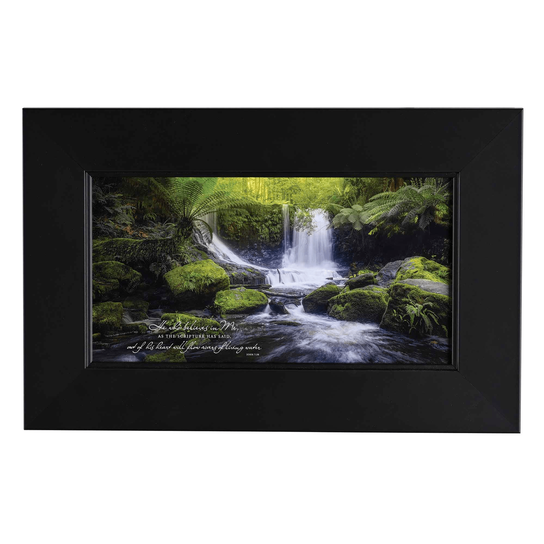 He Who Believes Framed Wall Art - John 7:38