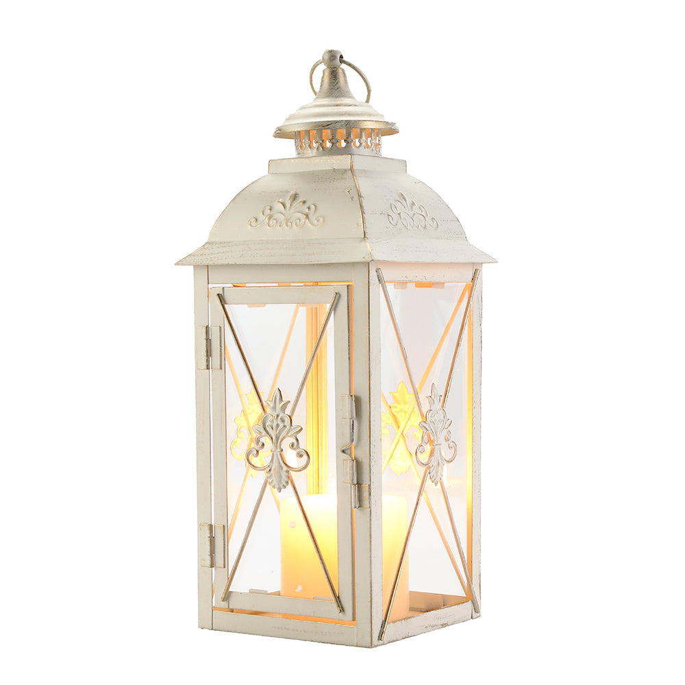 13.5'' Vintage Metal High Decorative Hanging Lantern Candle Holder Lootquake LLC
