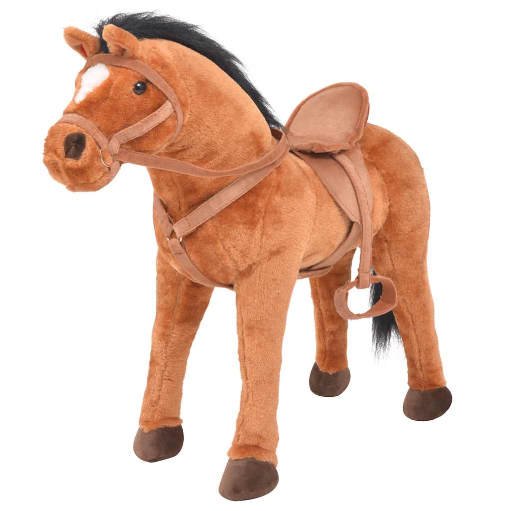 Plush Horse Standing Plush   Plush Horse Lootquake LLC