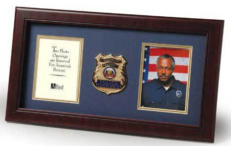 Flags Connections Police Officer Dual Picture Frame The Military Gift Store