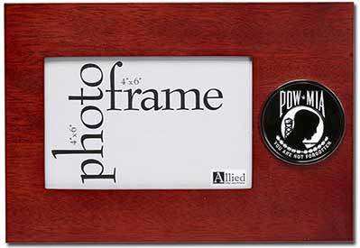 Flags Connections US Flag Store POW/MIA Medallion 4-Inch by 6-Inch Desktop Picture Frame The Military Gift Store