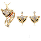 Fox necklace earring set Pi-Mart