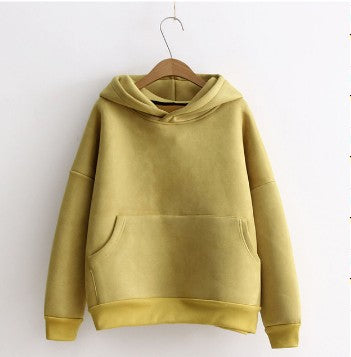 Suede Sweatshirt Hoodie Pi-Mart