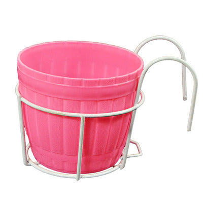 Potted flower wall hanging