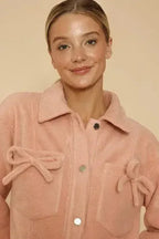 Fleece bow jacket