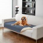 1pc Waterproof Solid Color Plaid Non-Slip Pet Sofa Cover, Machine Washable Blanket for All Season Protection, Suitable for Cats, Dogs, and Small Animals