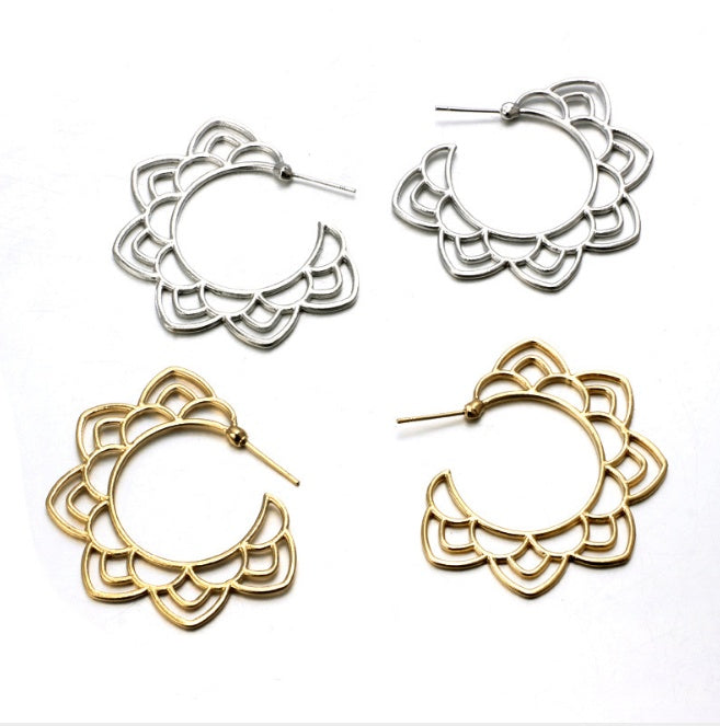 Floral Drop Earring Pi-Mart