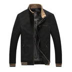 Spring Autumn Men Casual Jacket Coat Men's Fashion Washed 100% Pure Cotton Brand-Clothing Jackets Male Coats