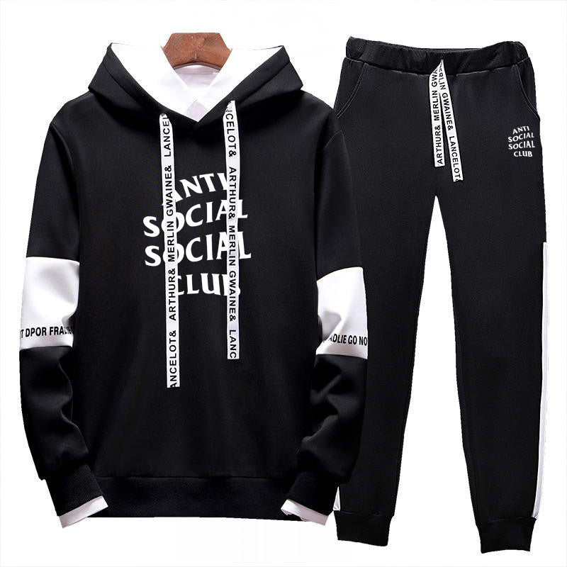 Hooded sweatshirt sports and leisure suit Pi-Mart
