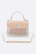 2 Tone Top Handle Transparent Stadium Bag