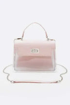 2 Tone Top Handle Transparent Stadium Bag