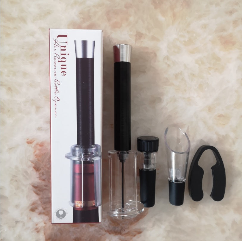 Red wine pressure bottle opener set Pi-Mart