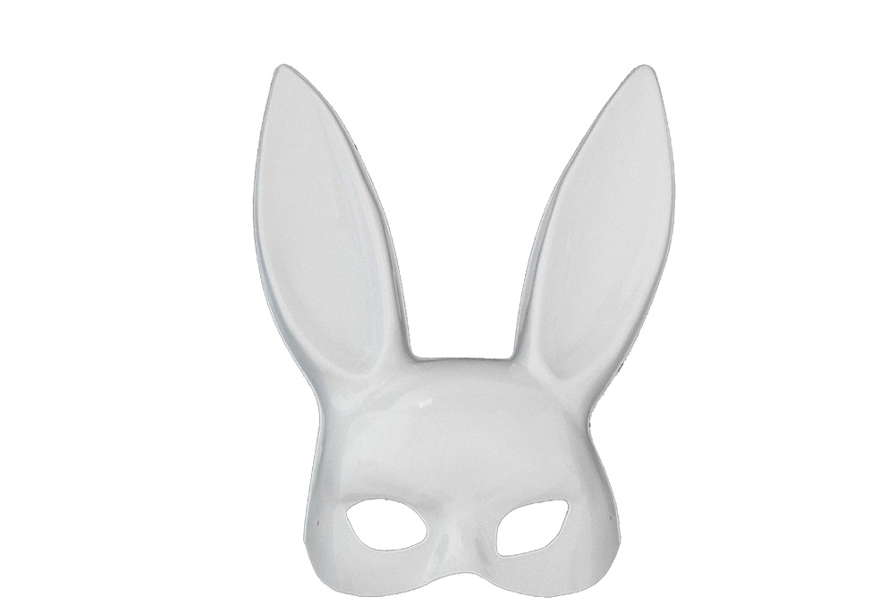 Fashion Black Rabbit Ear Half Face Mask Pi-Mart