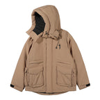 Men's Loose Casual Fish Mouth Hat Cotton-padded Jacket