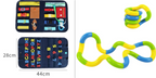 New Busy Book Children's Busy Board Dressing And Buttoning Learning Baby Early Education Preschool Sensory Learning Toy Pi-Mart