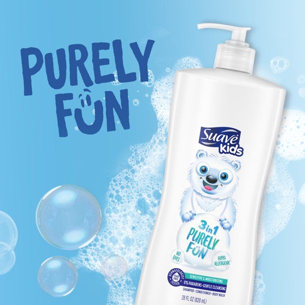 Suave Kids 3-in-1 Shampoo Conditioner Body Wash; Purely Fun; 28 oz EasyOptionXY LLC