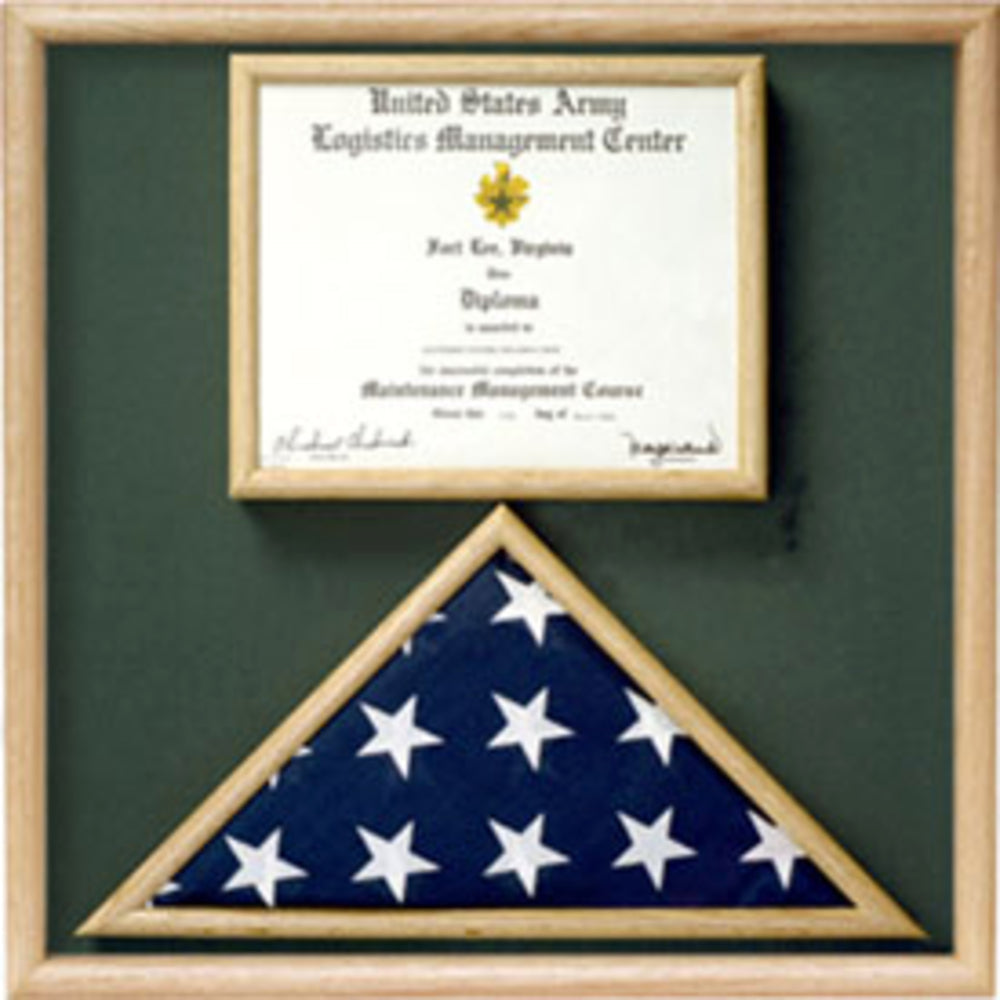Flag and certificate Combination Box Flag Certificate Display. The Military Gift Store