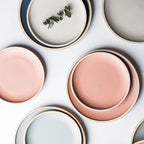 Pure color matte ceramic plate Pi-Mart