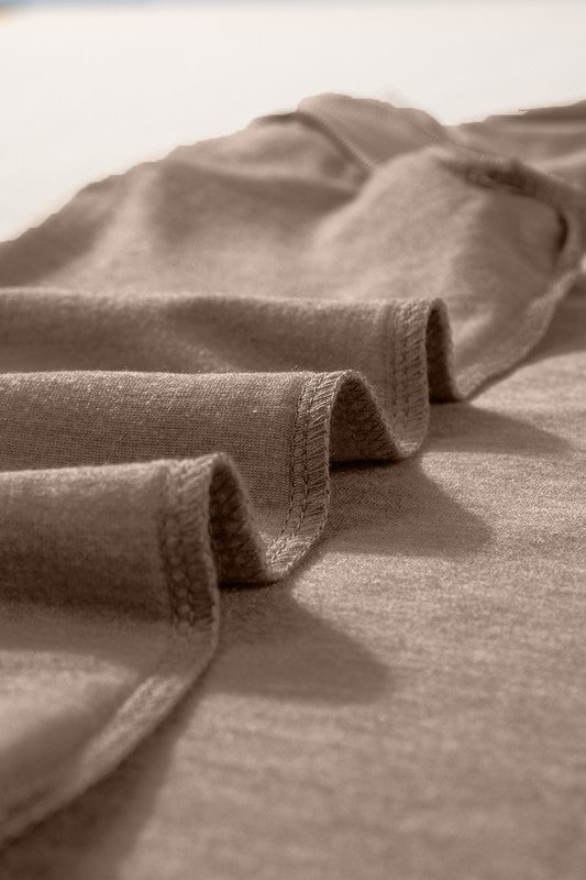 Ribbed V Neck Tank THRIXINE