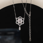 S925 Silver Fashion Design Inlaid Zirconium Diamond Necklace For Women Pi-Mart