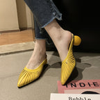 Fashion Shoes Hollow Round Heel Sandals and Slippers Female Mid-heel Short-heel Sasual Outer Wear SDL08210504 - SJB-DIAMOND ELITES
