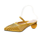 Fashion Shoes Hollow Round Heel Sandals and Slippers Female Mid-heel Short-heel Sasual Outer Wear SDL08210504 - SJB-DIAMOND ELITES