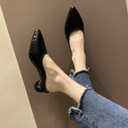Fashion Shoes Hollow Round Heel Sandals and Slippers Female Mid-heel Short-heel Sasual Outer Wear SDL08210504 - SJB-DIAMOND ELITES