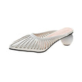 Fashion Shoes Hollow Round Heel Sandals and Slippers Female Mid-heel Short-heel Sasual Outer Wear SDL08210504 - SJB-DIAMOND ELITES