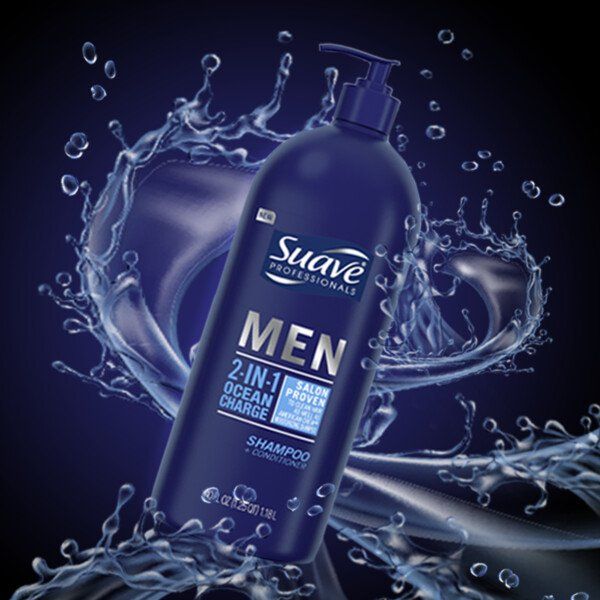 Suave Men Moisturizing 2 in 1 Shampoo Plus Conditioner; 40 fl oz EasyOptionXY LLC