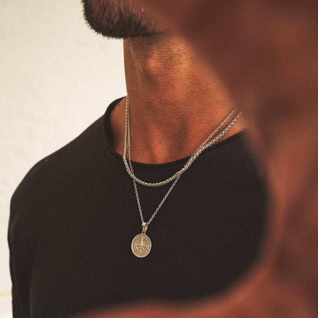 Vnox Layered Necklaces for Men Pi-Mart