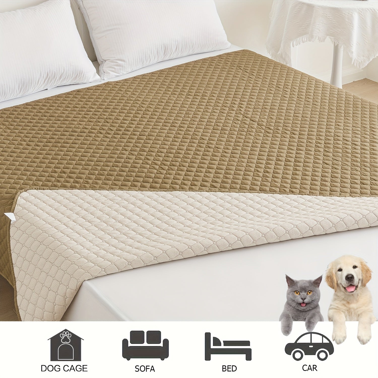 Waterproof non-slip pet mattress, pet blanket, pet furniture mattress, pet sofa waterproof cushion Lootquake LLC