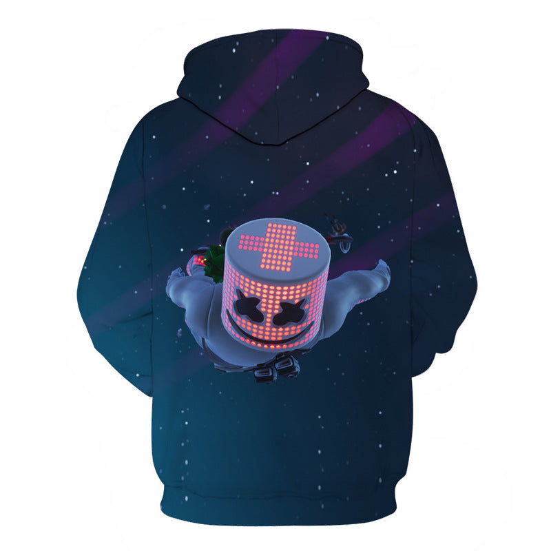 Digital printed men's sports hoodie