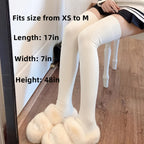 Women's Solid Ribbed Over-the-Knee Socks, Comfy & Warm Thicker Thigh High Socks Lootquake LLC