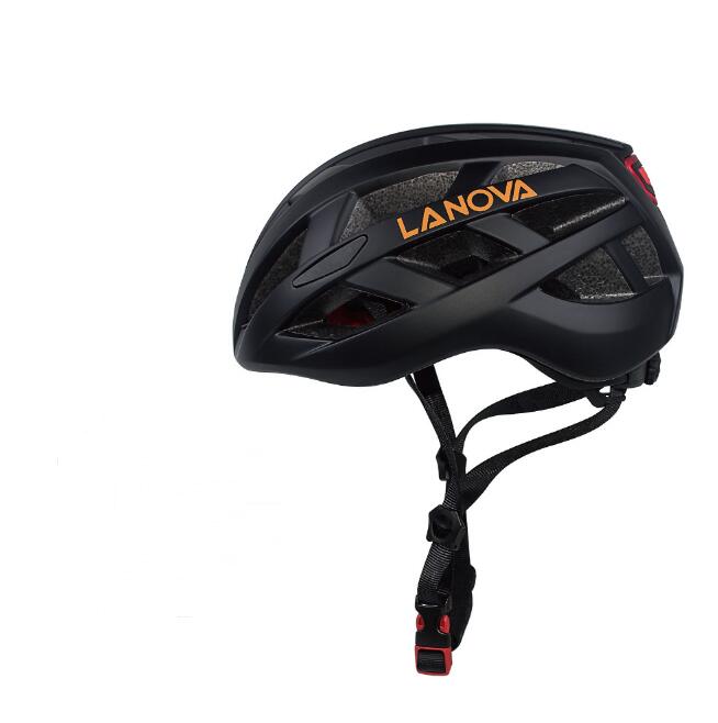 Male and female one-piece bicycle riding helmet with light Lootquake LLC