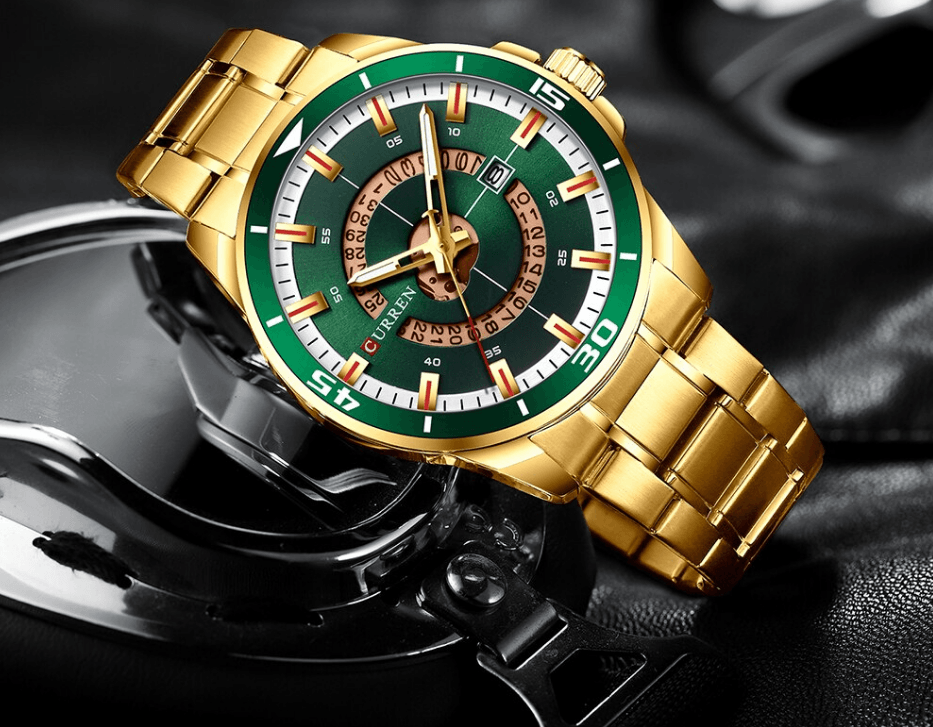 Men's  Modern Sports Waterproof Watch Luxury Unique Design  Fluorescent Hands Perfect Gift Stevvex
