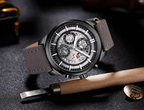 Sports Men's Leather Waterproof Date Display Casual Analog Luxury Watches Unique Design Perfect Gift - SJB-DIAMOND ELITES