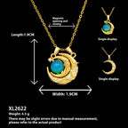 European And American Moon Necklace Niche Non-fading High-grade Accessories