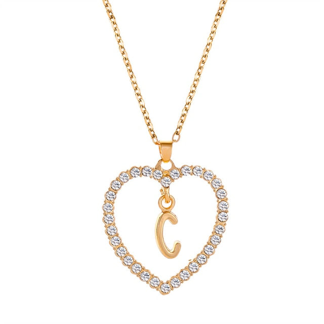 Initials Lette Necklace Pi-Mart