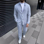 Cotton Men Suit Fashion Comfortable Top Pants Lootquake LLC