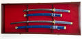 2 Sword Display Case Cabinet Stand Holder Wall Rack Box - Cherry Lockable w/ 98% UV Protection The Military Gift Store