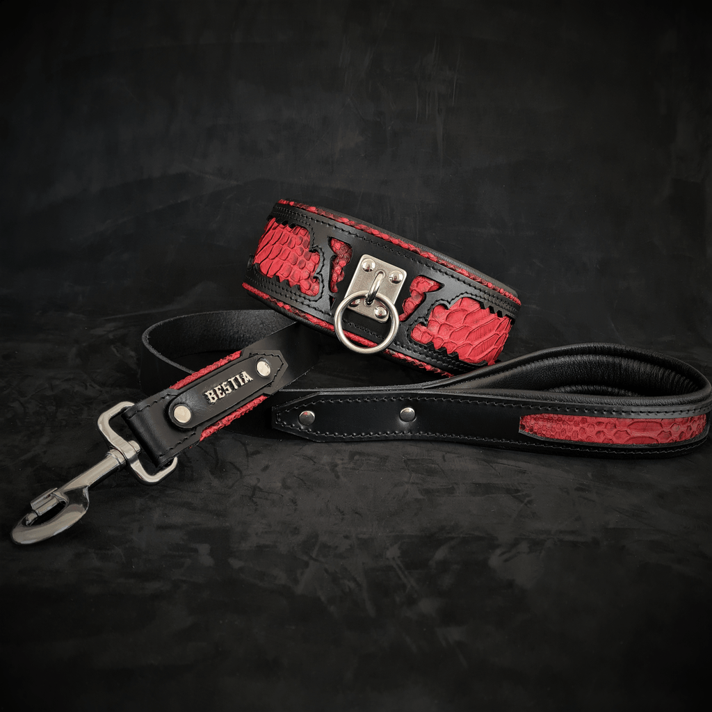 The ''Red Dragon'' leash - SJB-DIAMOND ELITES