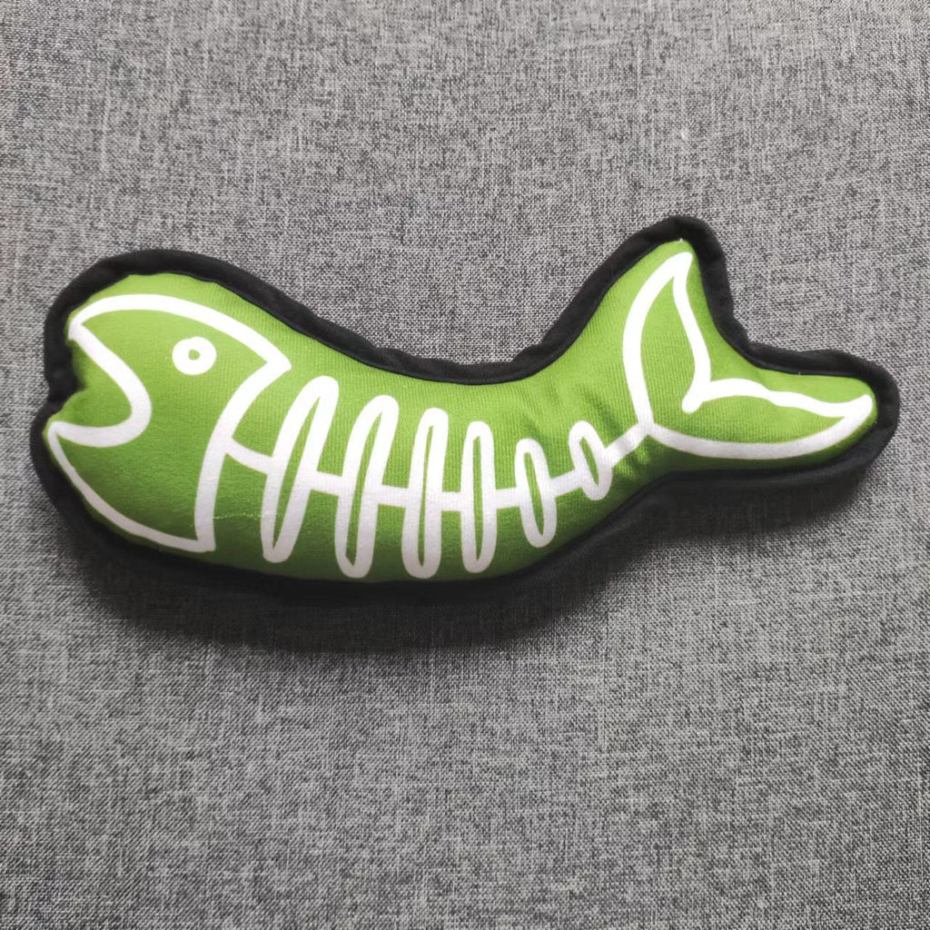 New Halloween Pet Cat Sound Toy Dinosaur Fishbone Relieving Boredom Molar Long Lasting Pi-Mart
