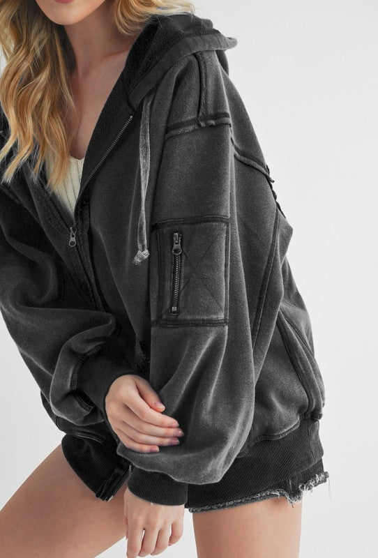 Fiori Hoodie Jacket THRIXINE