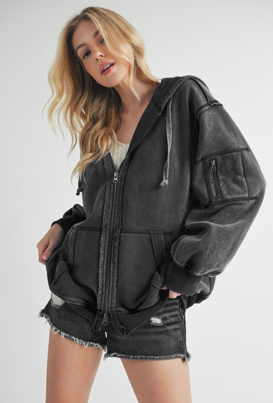 Fiori Hoodie Jacket THRIXINE