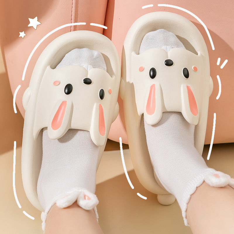 Cute Rabbit Slippers For Kids Women Summer Home Shoes Bathroom Slippers Pi-Mart