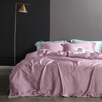 Ice silk pure color simple duvet cover sheet Pi-Mart