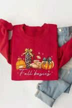 Fall Basics Graphic Fleece Sweatshirts - SJB-DIAMOND ELITES